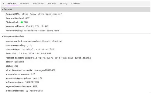 Gráfico de HTML da Home em cache