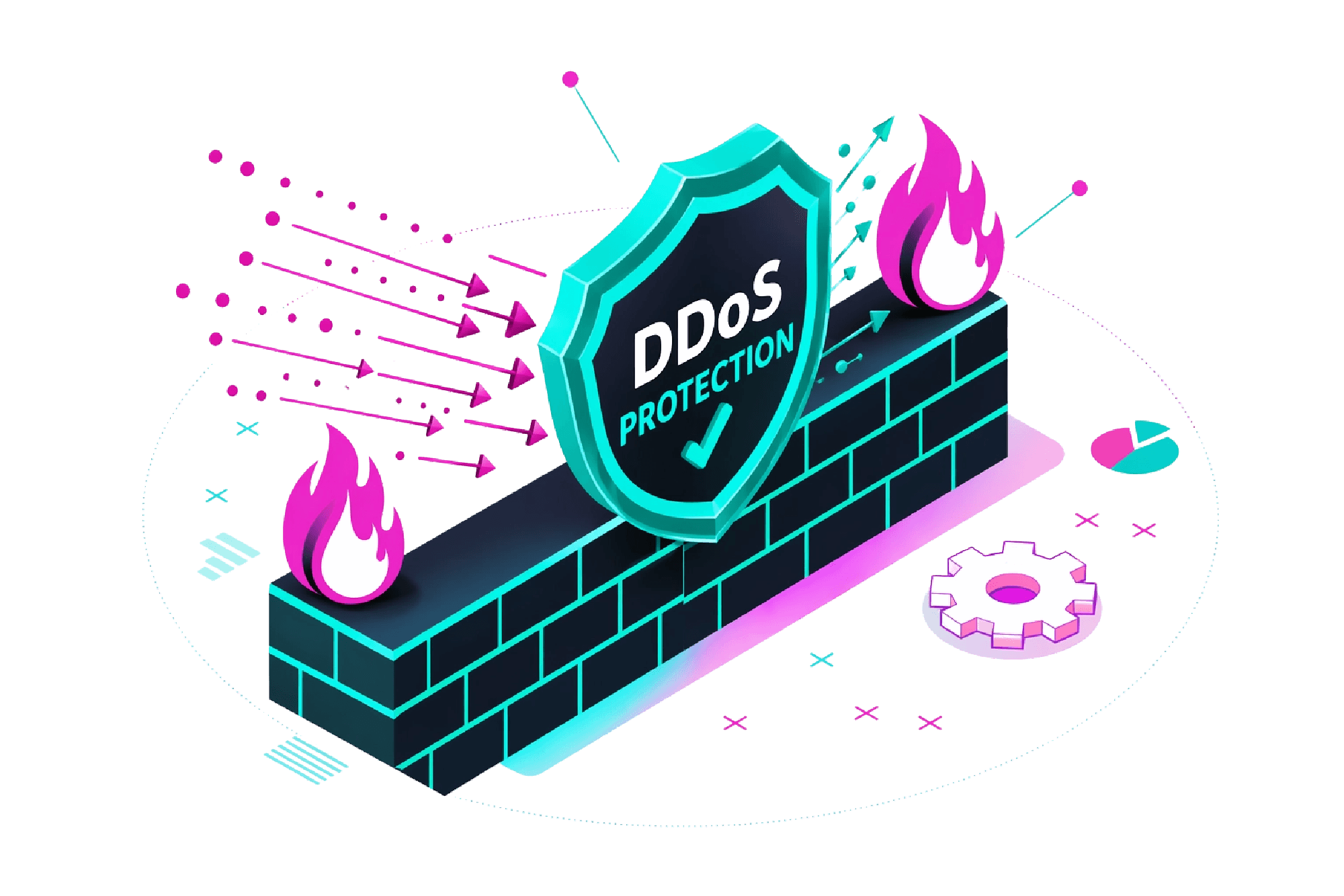 DDoS Protection Illustration