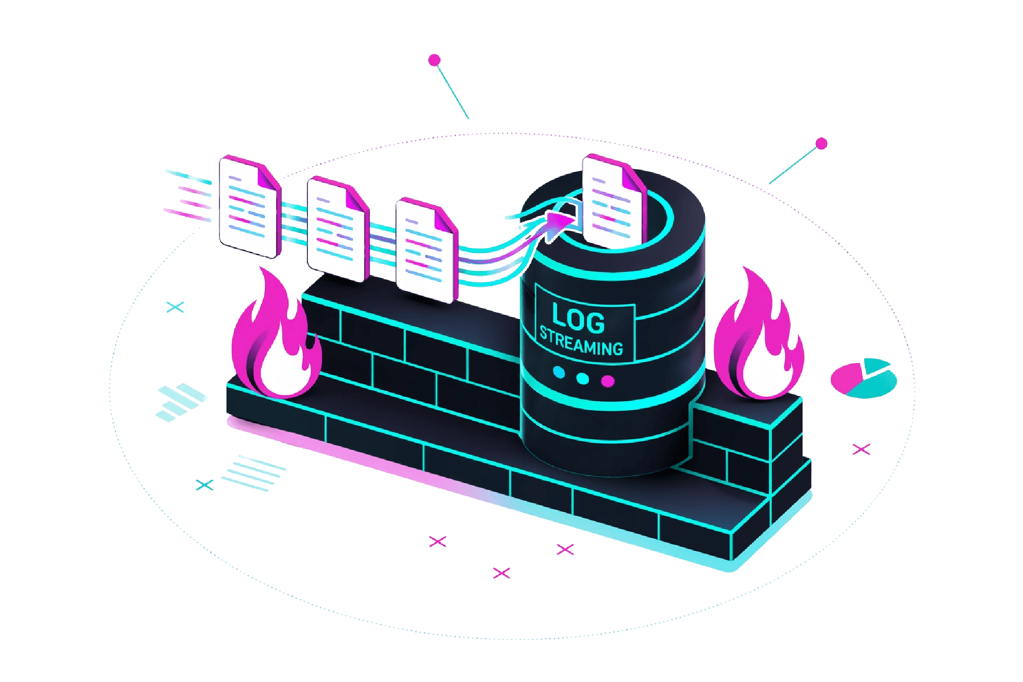 Log Stream Illustration